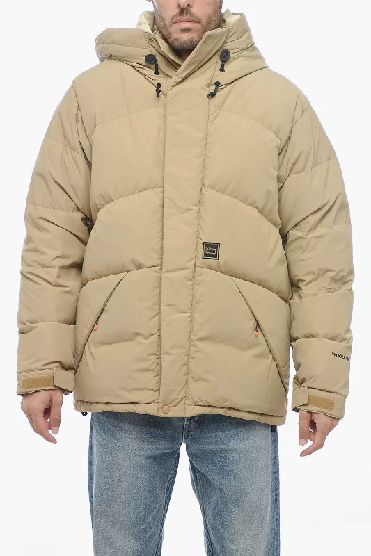 Woolrich GREYLOCK Down Jacket with Velcro Zipped Fastening