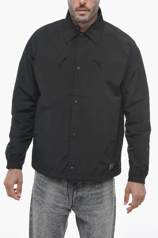 Woolrich Nylon MOUNTAIN STROLL Overshirt with Snap Buttons