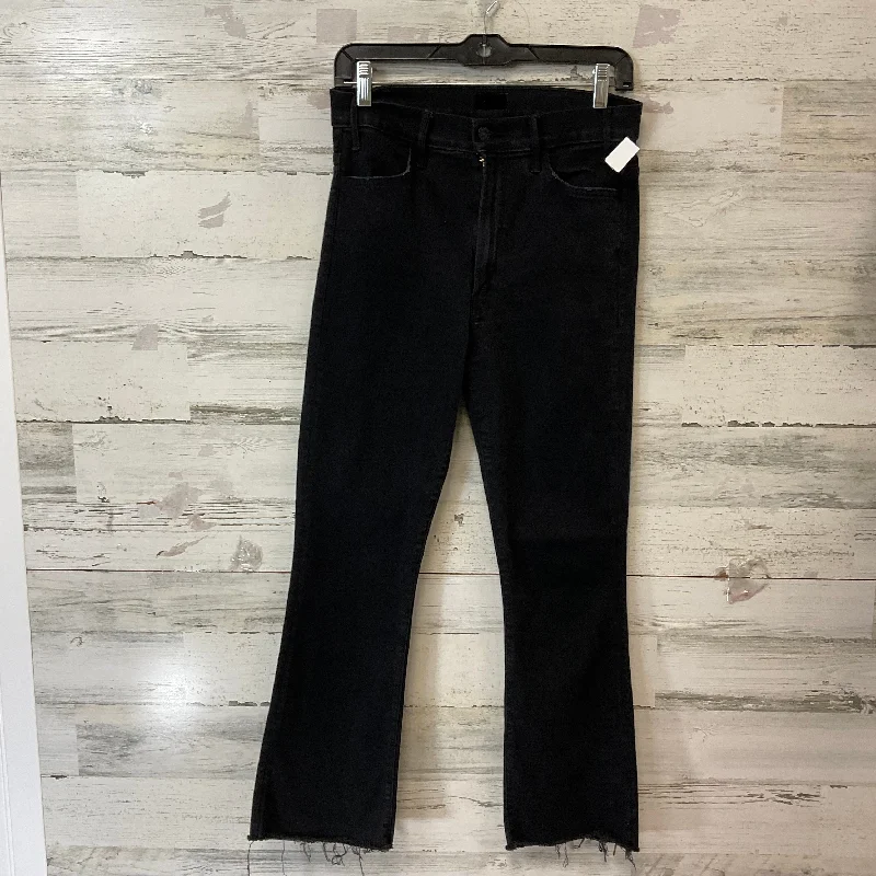 Jeans Boot Cut By Mother Jeans In Black Denim, Size: 4