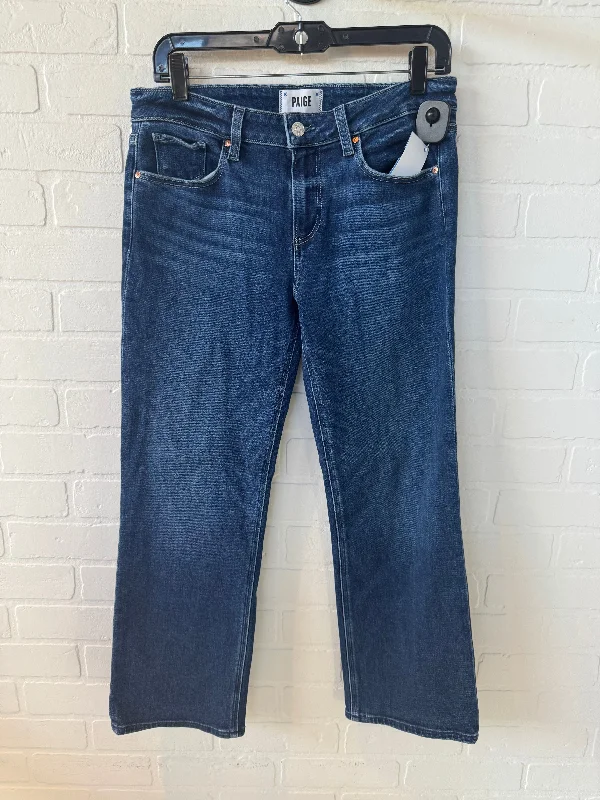 Jeans Cropped By Paige In Blue Denim, Size: 10