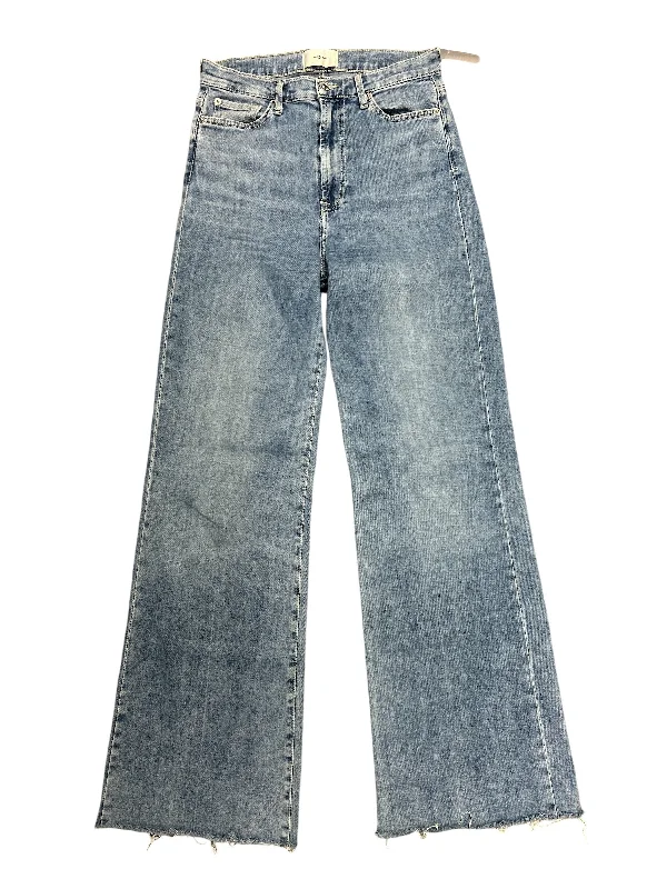 Jeans Flared By 7 For All Mankind In Blue Denim, Size: 6