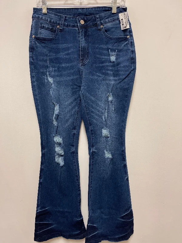 Jeans Flared By Clothes Mentor In Blue Denim, Size: 8