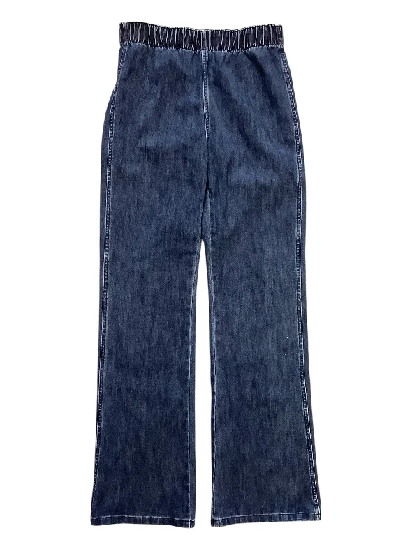 Jeans Flared By Soft Surroundings In Blue Denim, Size: M Tall