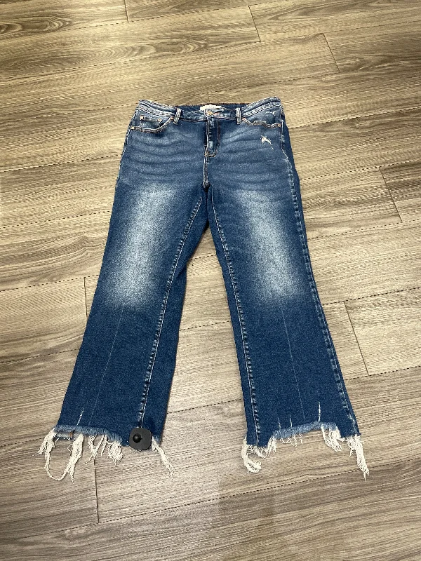 Jeans Flared By Zenana Outfitters In Blue, Size: 8