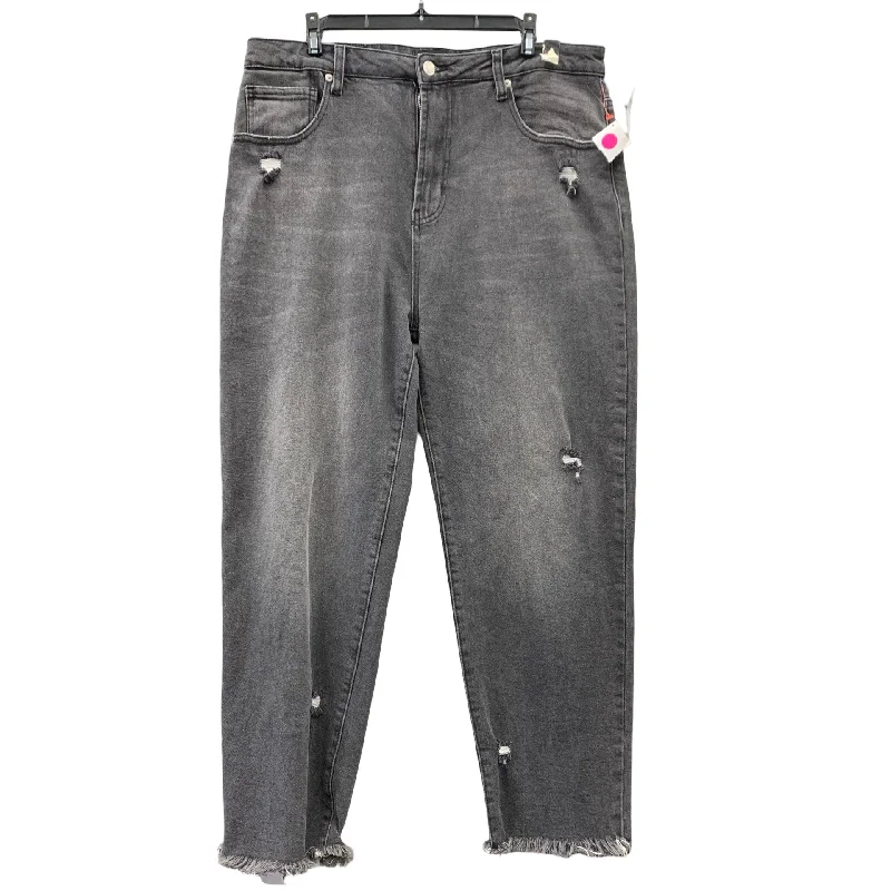 Jeans Relaxed/boyfriend By Akira In Black, Size: 10