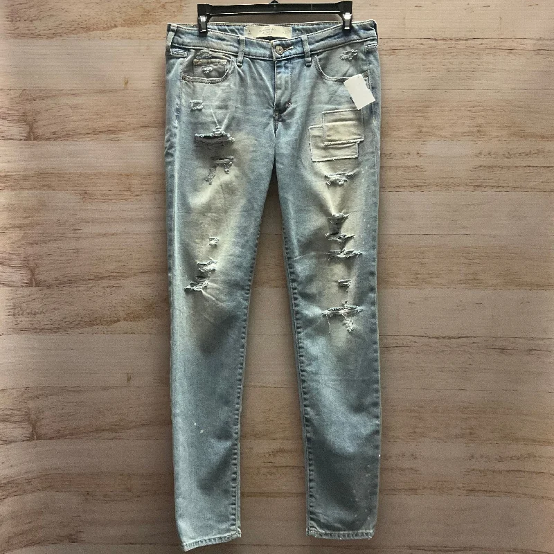 Jeans Skinny By Abercrombie And Fitch In Blue, Size: 4