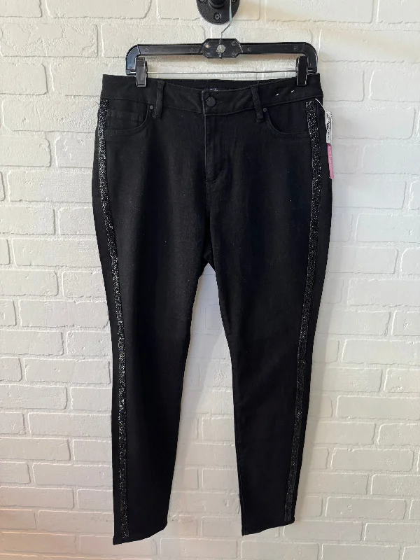 Jeans Skinny By D Jeans In Black Denim, Size: 10