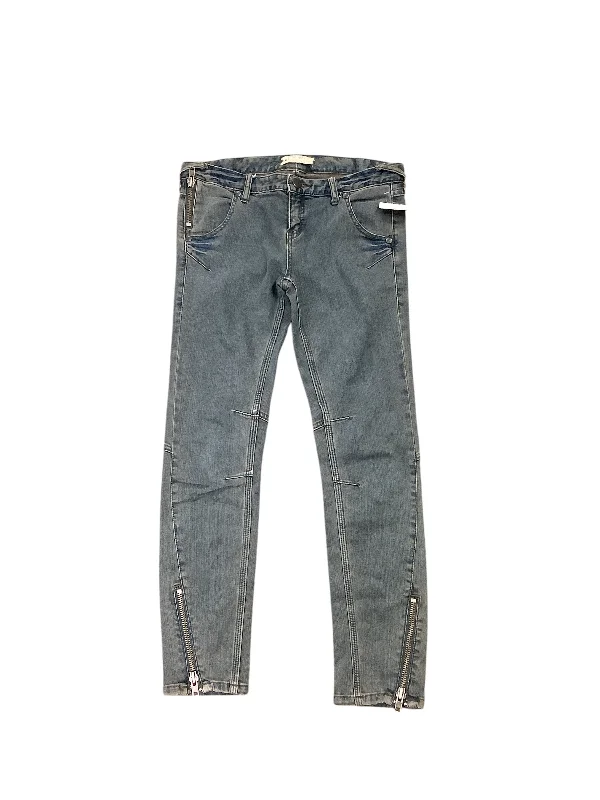 Jeans Skinny By Free People In Blue Denim, Size: 6