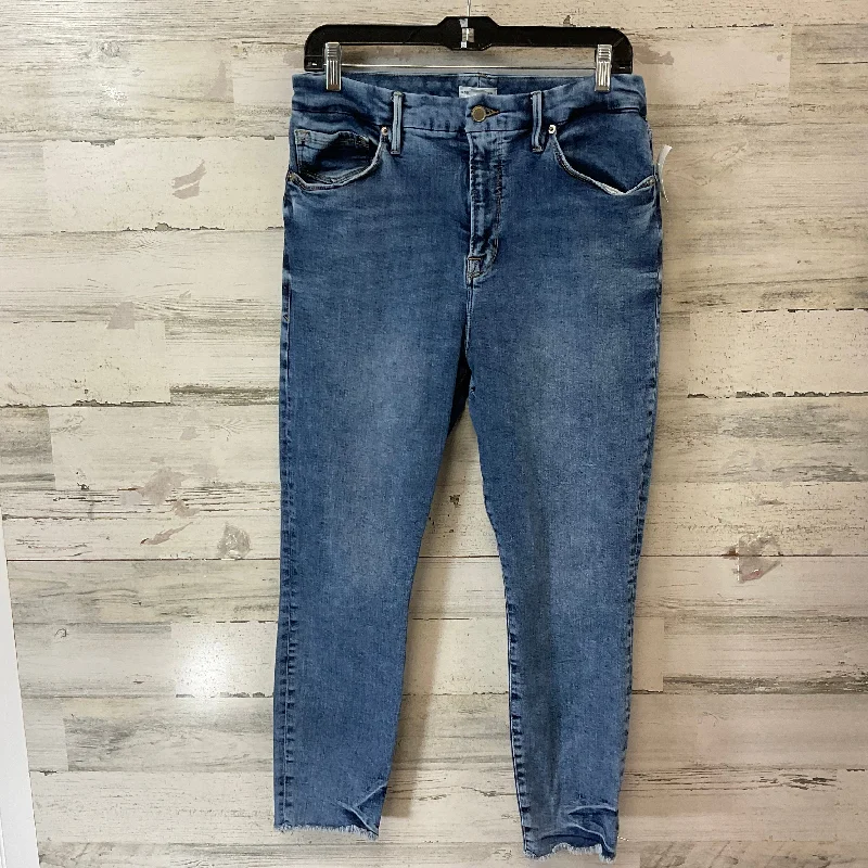 Jeans Skinny By Good American In Blue Denim, Size: 16