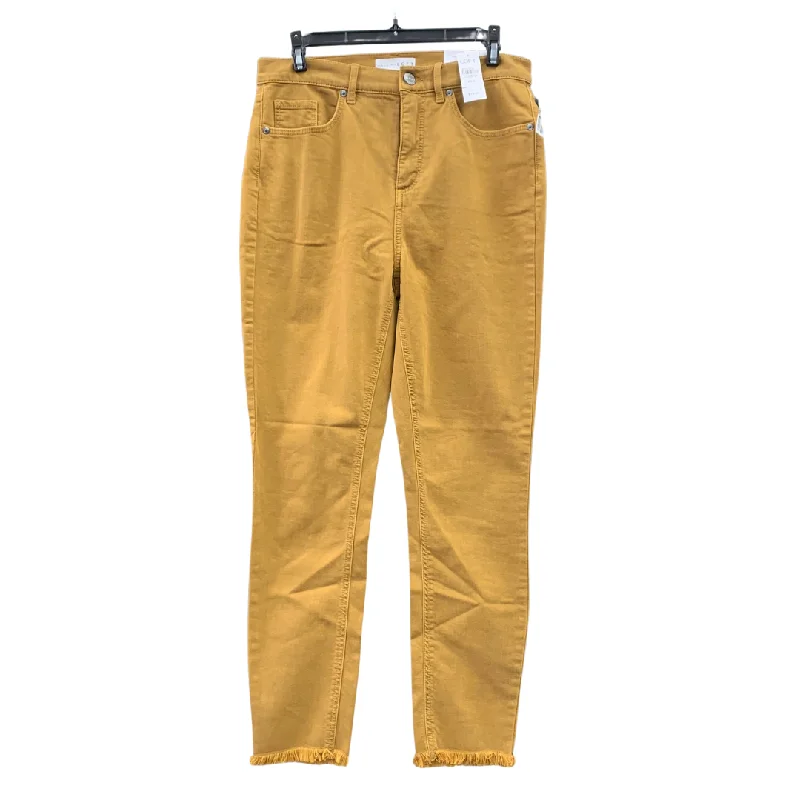 Jeans Skinny By Loft In Yellow, Size: 6