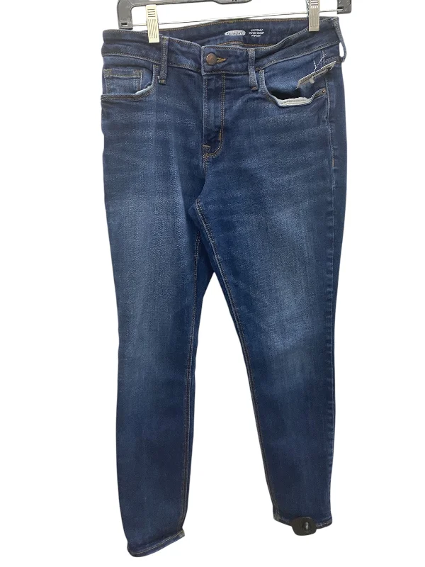 Jeans Skinny By Old Navy In Blue Denim, Size: 10