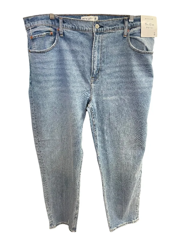 Jeans Straight By Abercrombie And Fitch In Blue, Size: 18