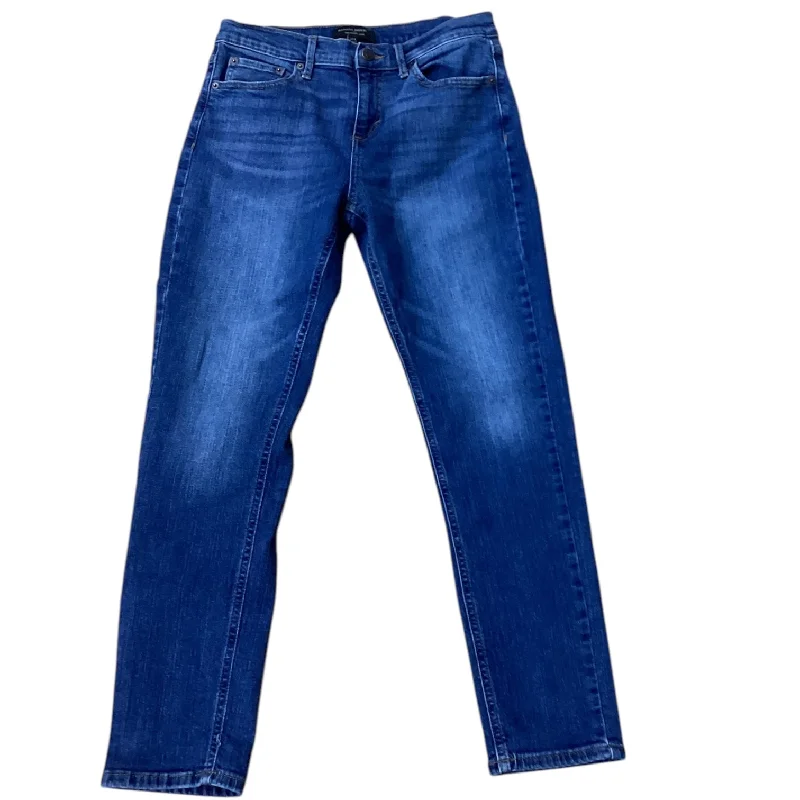 Jeans Straight By Banana Republic In Blue Denim, Size: 4