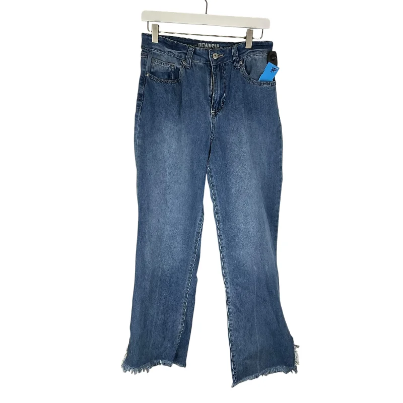 Jeans Straight By Clothes Mentor In Blue Denim, Size: 8