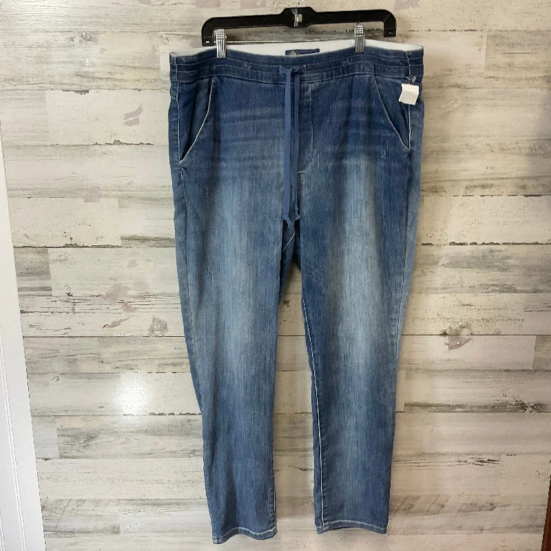 Jeans Straight By Democracy In Blue Denim, Size: 16