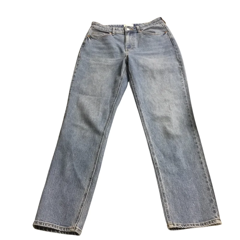 Jeans Straight By H&m In Blue Denim, Size: 8