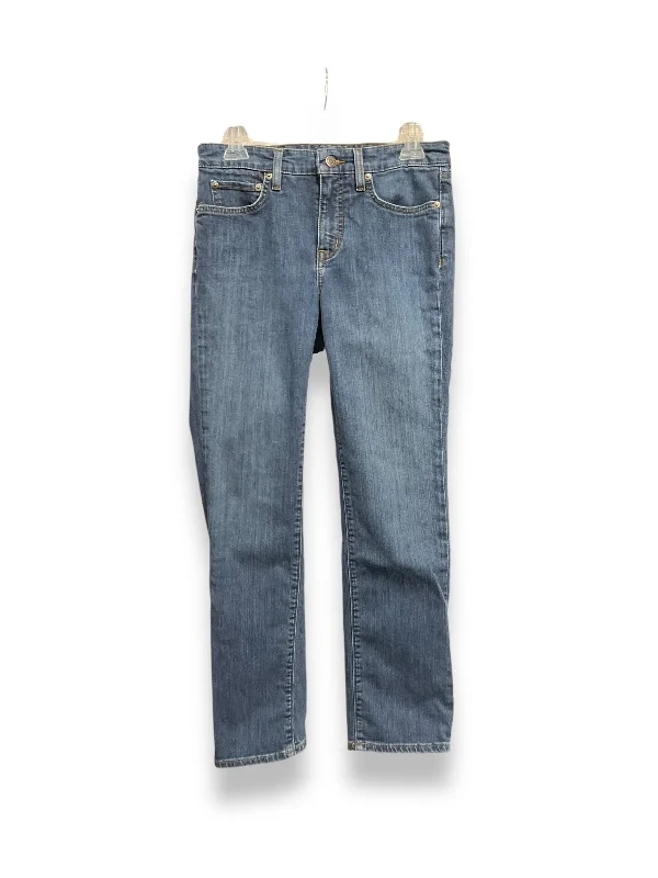 Jeans Straight By Lauren By Ralph Lauren In Blue Denim, Size: 6