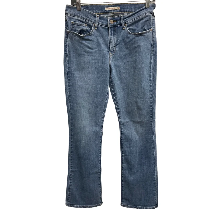 Jeans Straight By Levis In Blue Denim, Size: 4