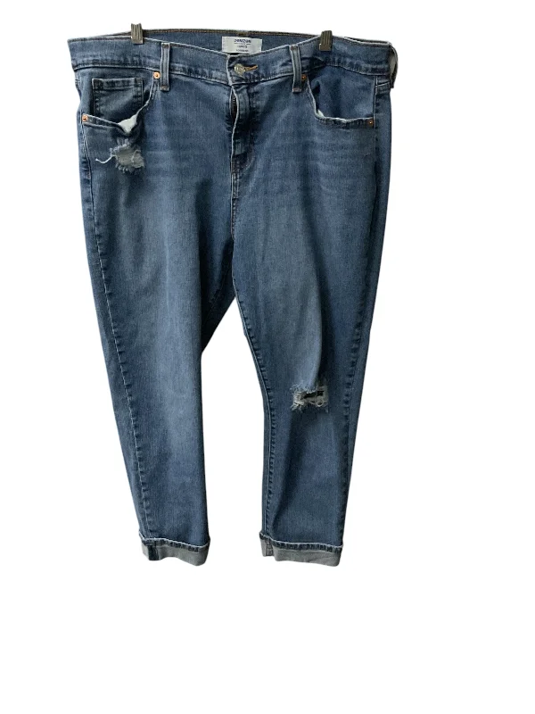 Jeans Straight By Levis In Blue Denim, Size: L