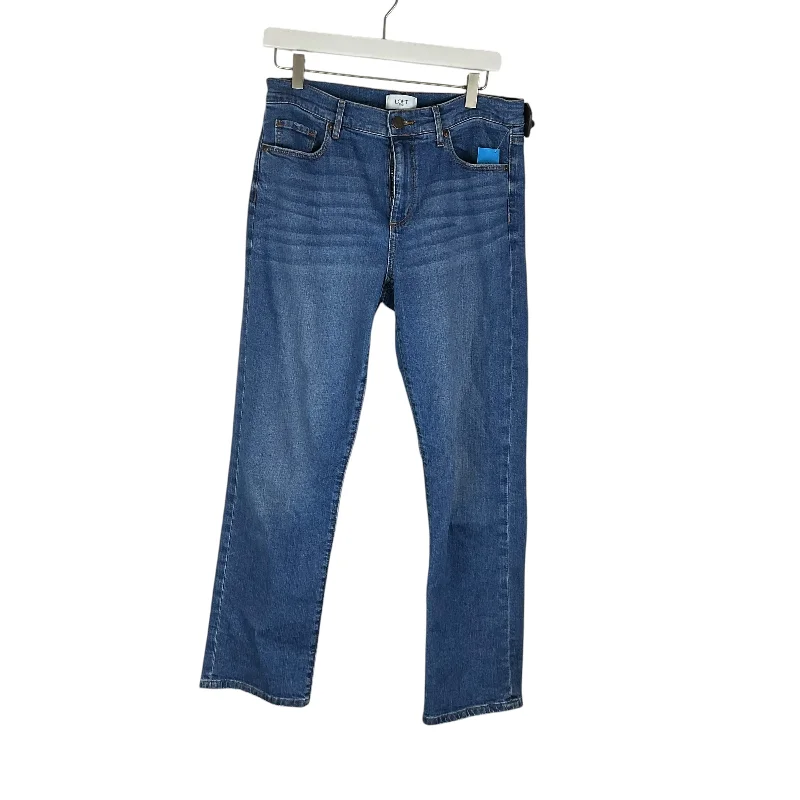 Jeans Straight By Loft In Blue Denim, Size: 8