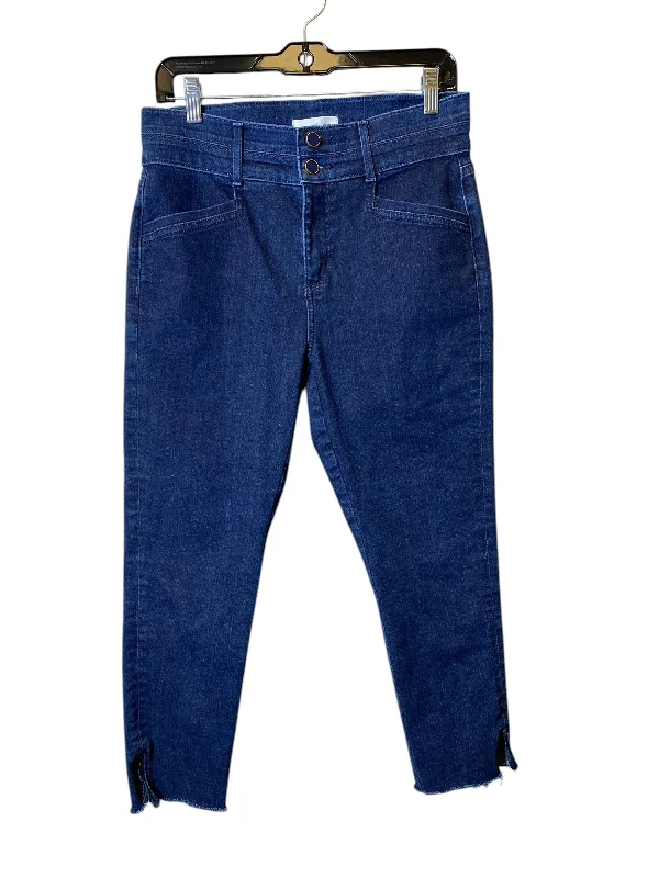 Jeans Straight By Loft In Blue Denim, Size: 8