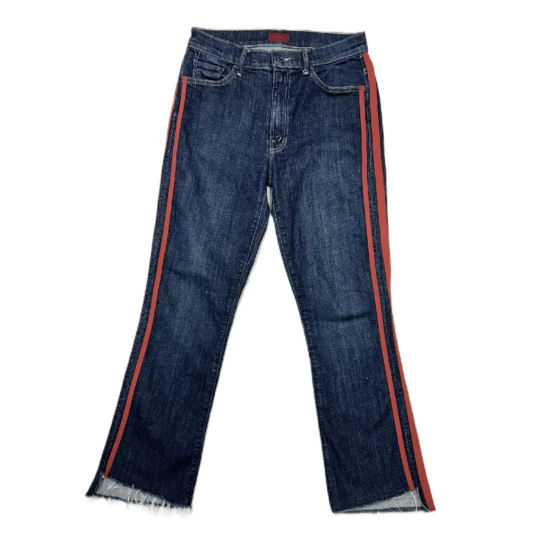 Jeans Straight By Mother In Blue Denim, Size: 4