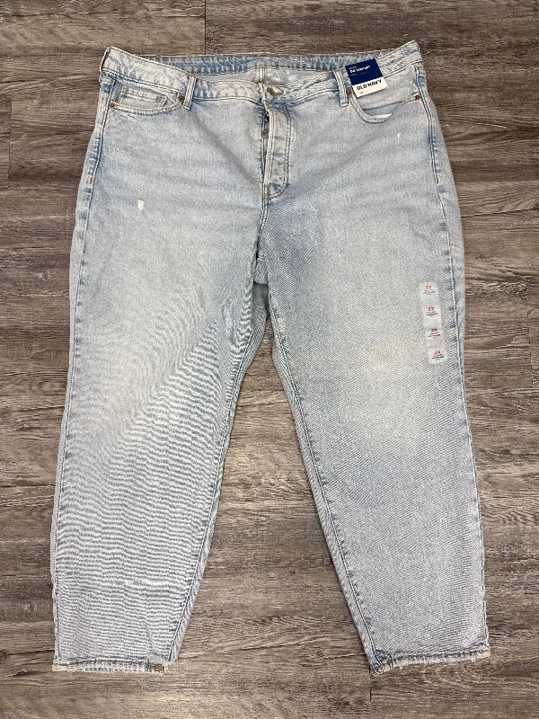 Jeans Straight By Old Navy In Blue Denim, Size: 22