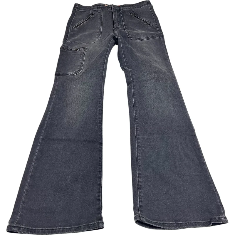 Jeans Straight By Pilcro In Black Denim, Size: 2