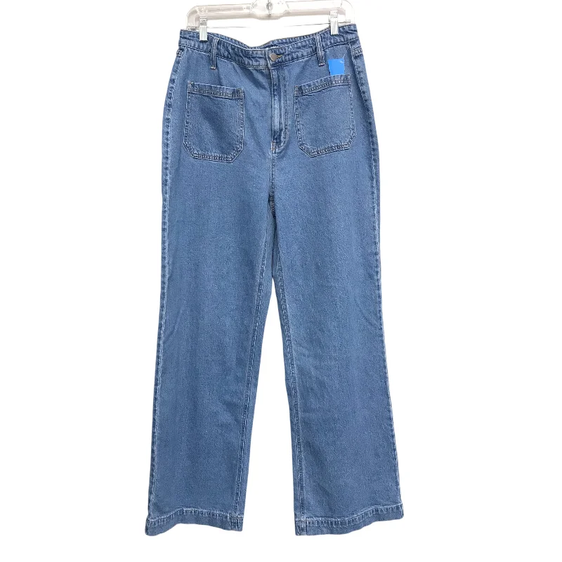 Jeans Wide Leg By On 34th In Blue, Size:14