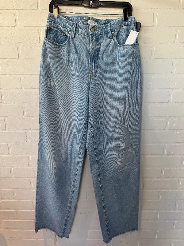 Jeans Wide Leg By Good American In Blue Denim, Size: 4