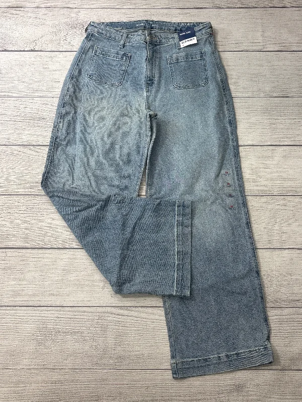 Jeans Wide Leg By Old Navy In Blue Denim, Size: 14