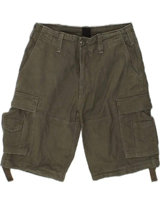 BRANDIT Mens Cargo Shorts Large  W36  Khaki Cotton