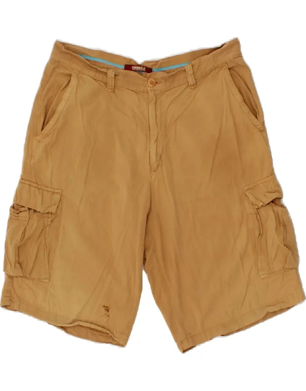 CARRERA Mens Cargo Shorts W36 Large  Brown Cotton