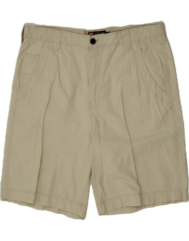 CHAPS Mens Cargo Shorts W36 Large  Off White Cotton