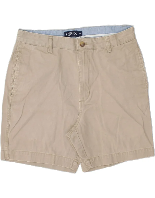 CHAPS Mens Chino Shorts W32 Medium Beige Cotton