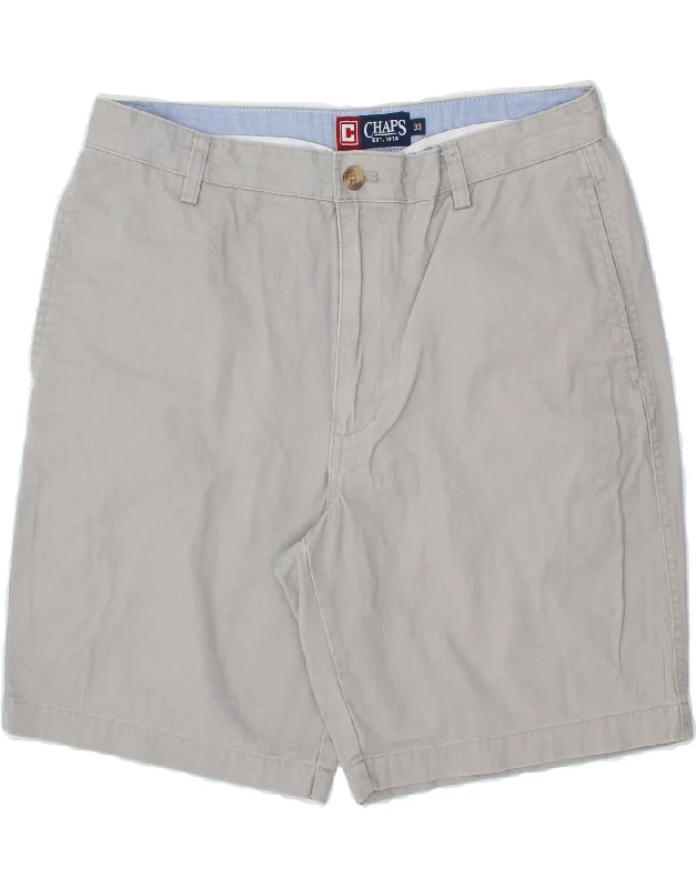 CHAPS Mens Chino Shorts W33 Medium Grey Cotton