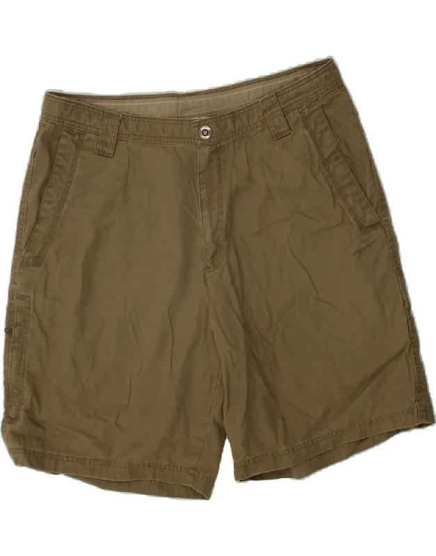 COLUMBIA Mens Cargo Shorts W36 Large Brown Cotton