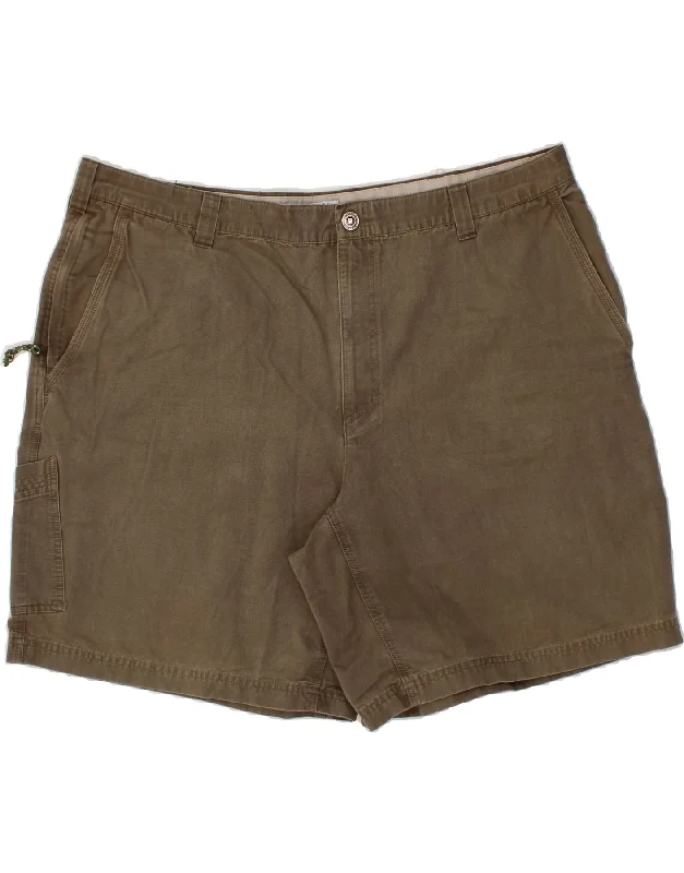 COLUMBIA Mens Cargo Shorts W44 2XL Brown Cotton