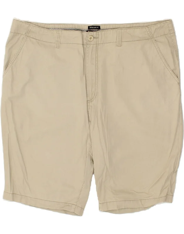 DACK'S Mens Regular Fit Chino Shorts W42 2XL Beige Cotton