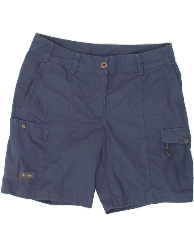 DECATHLON Mens Cargo Shorts Medium W32  Navy Blue Cotton