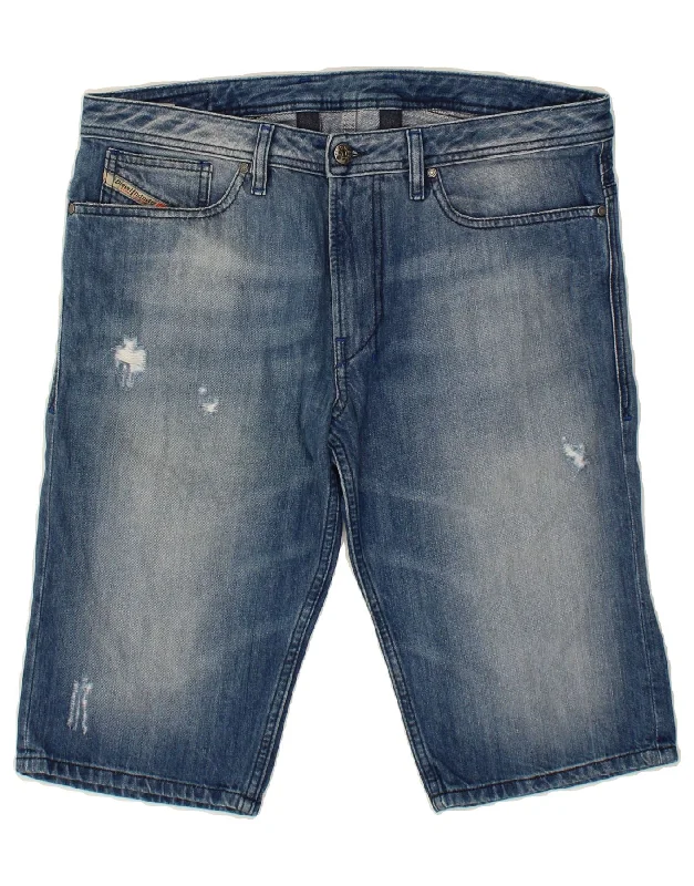 DIESEL Mens Denim Shorts W32 Medium  Blue Cotton