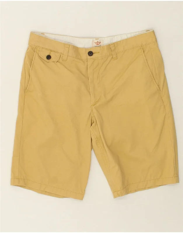 DOCKERS Mens Chino Shorts W32 Medium  Yellow Cotton