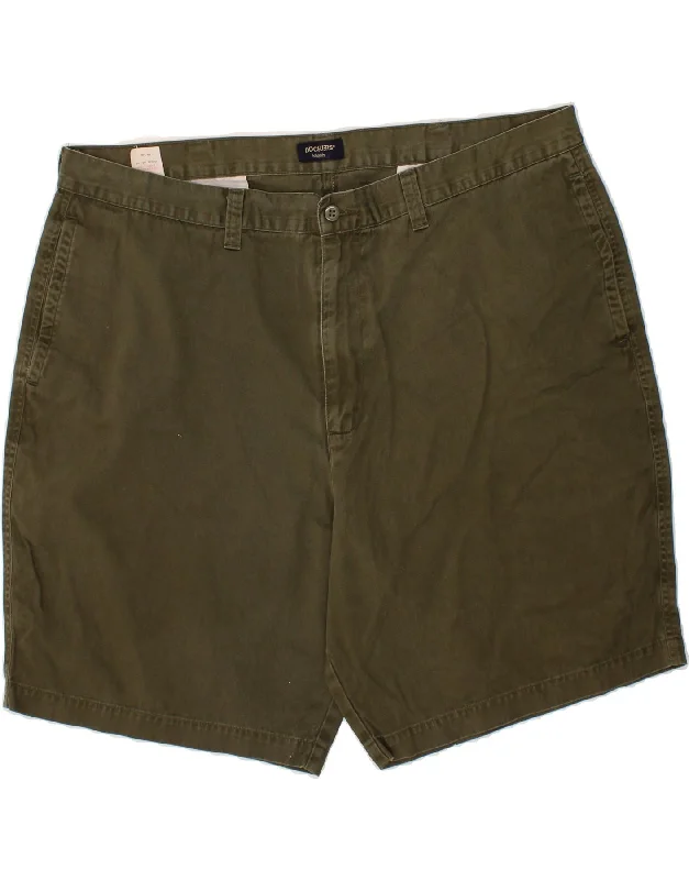 DOCKERS Mens Chino Shorts W44 2XL Khaki Cotton