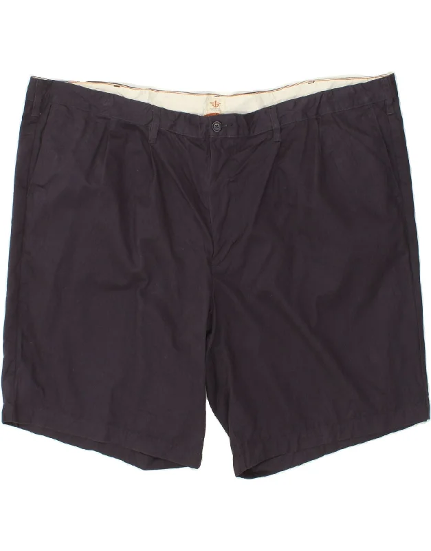 DOCKERS Mens Chino Shorts W54 5XL Navy Blue Cotton