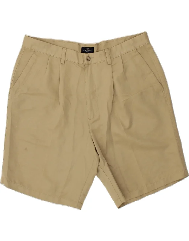 DOCKERS Mens Golf Chino Shorts W38 XL Beige Polyester