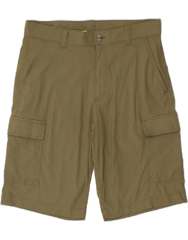 EDDIE BAUER Mens Cargo Shorts W34 Large Khaki Nylon