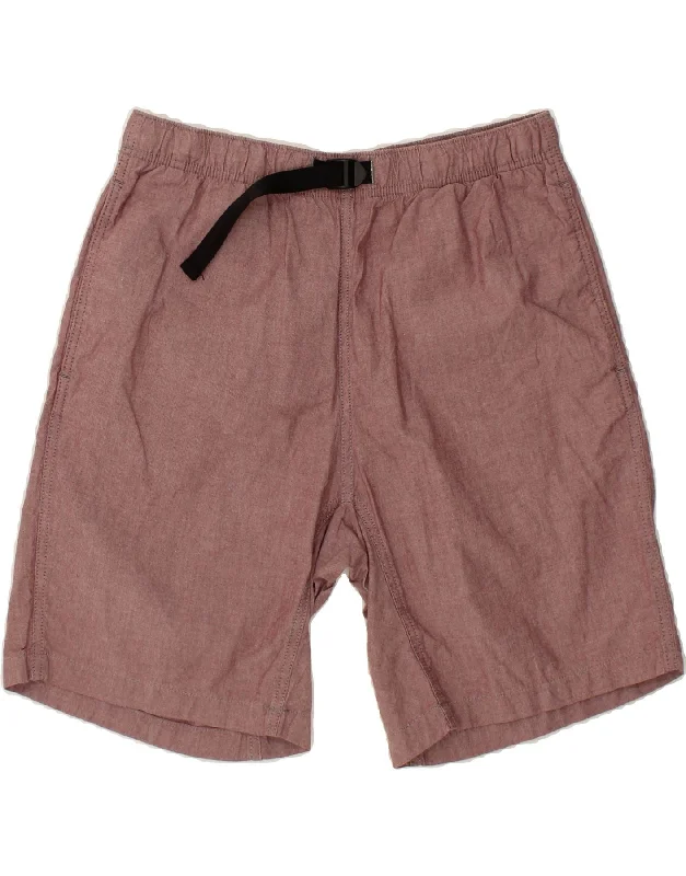 EDDIE BAUER Mens Casual Shorts Large W34 Maroon Cotton