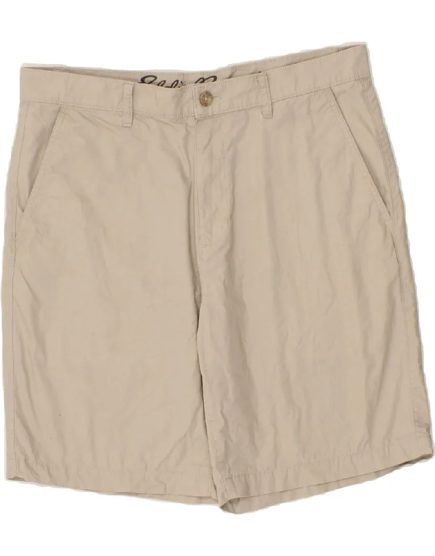 EDDIE BAUER Mens Chino Shorts W34 Large Beige Cotton