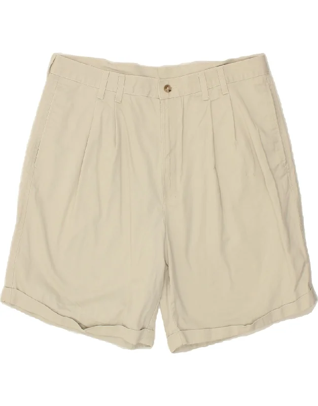 EDDIE BAUER Mens Chino Shorts W36 Large Grey Cotton