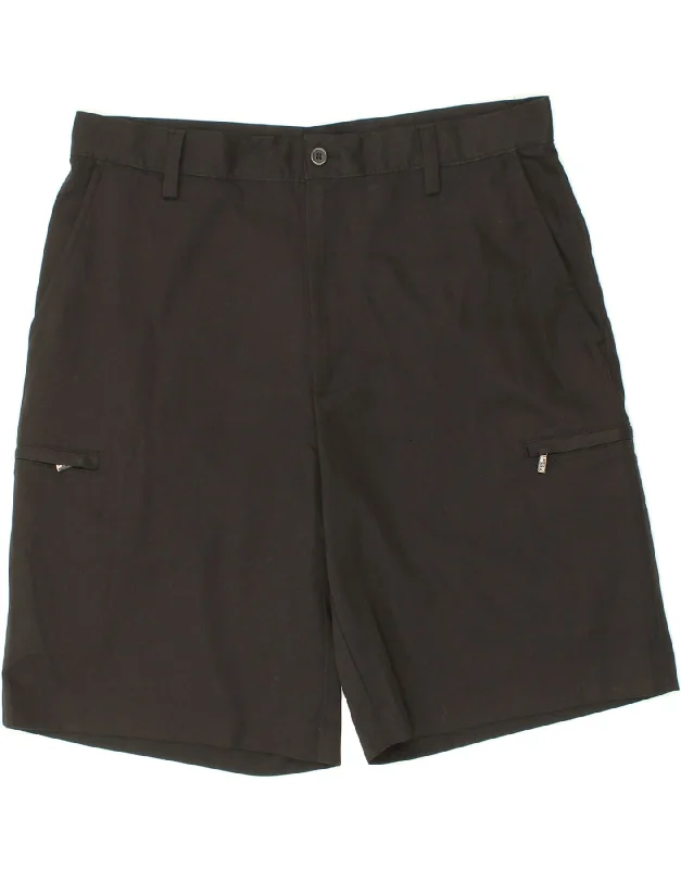 IZOD Mens Cargo Shorts W33 Medium Black